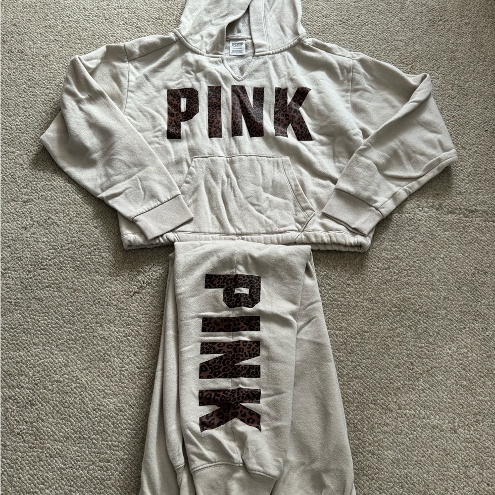 Victoria’s Secret Pink Hoodie/Sweats Set, Small